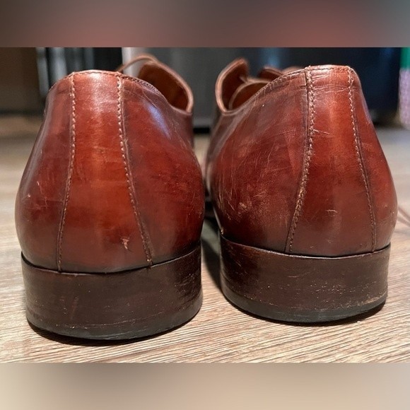 Vintage Salvatore Ferragamo Men’s Leather Oxford Dress Shoes Brown Size 8 main image 7
